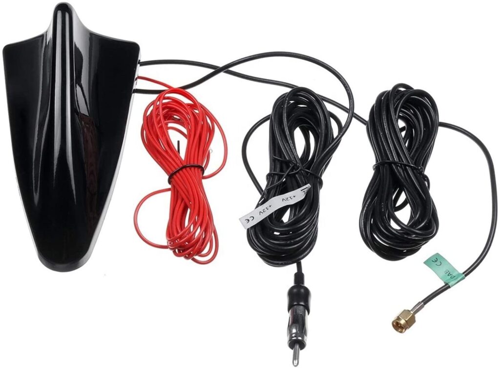 12V Car Radio DAB & AM/FM Antenna Aerial Roof Mount Antenna Signal Amplifier Smb