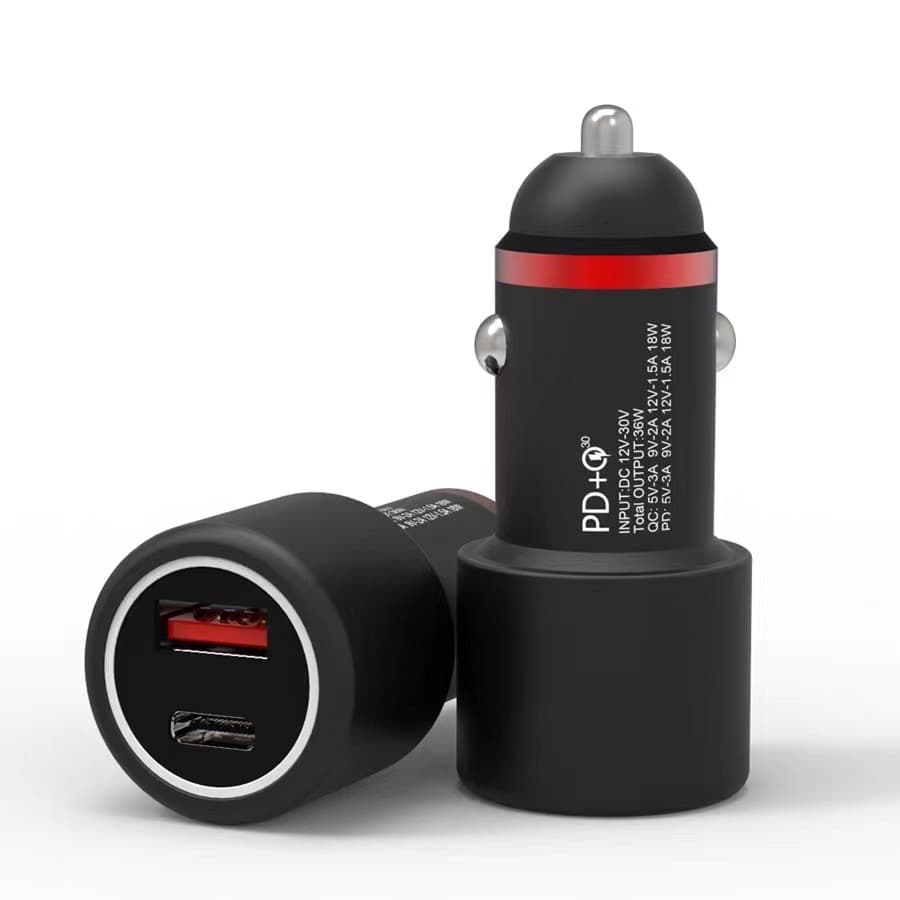 thumbnail image 2 of 2-Port 2.1A Fast Dual USB Car Charger – Universal For Phones, Dash-Cams & GPS (White) 2 of 2
